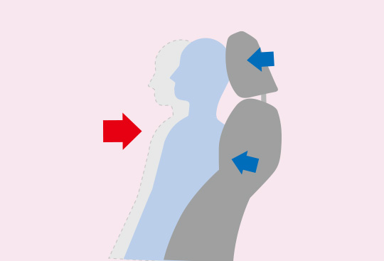 Predné sedadlá s ochranou proti poraneniu krčnej chrbtice